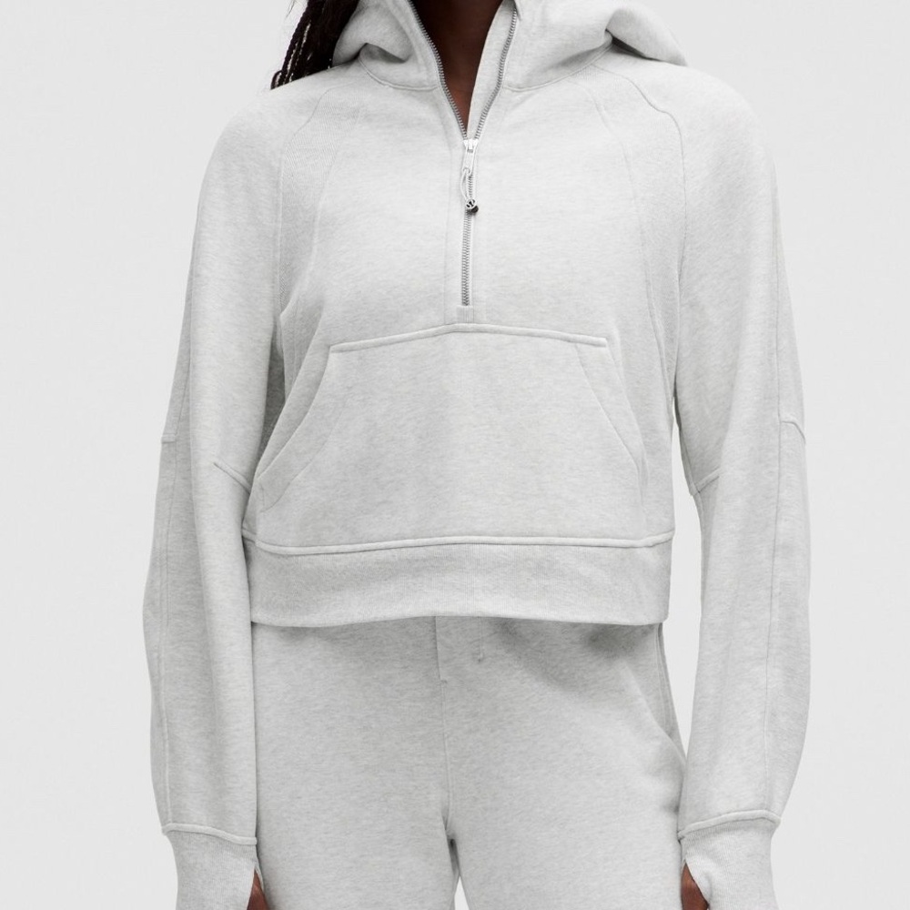 Lululemon Scuba oversized half zip hoodie grey- XS/S